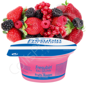 Fresubin Gegelifeerd Water Suiker Rode Vruchten - 12x125 g
