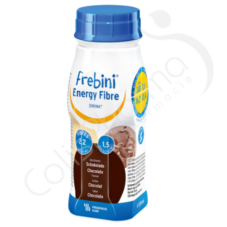 Frebini Energy Fibre Drink Chocolade - 4x200 ml