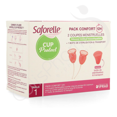 Saforelle Cup Protect Taille 1 - 2 pièces