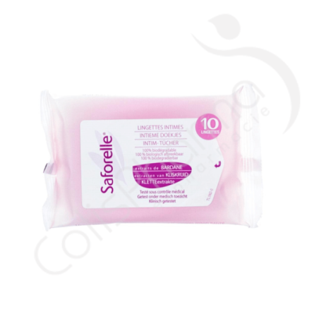 Saforelle Lingettes Intimes - 10 stuks