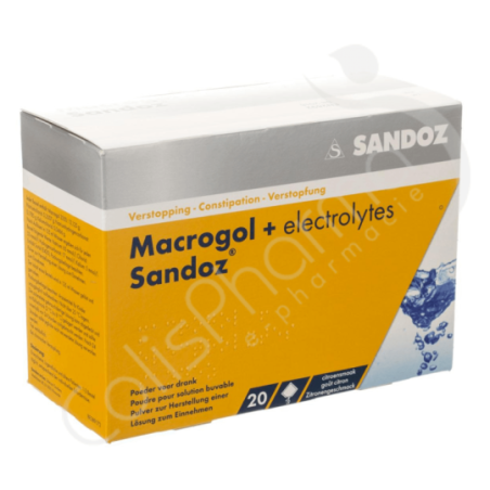 Macrogol + Electrolytes Sandoz - 20 sachets de 13,7 g