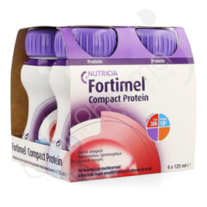 Fortimel Compact Protein Verfrissende Rode Vruchten - 4x125 ml