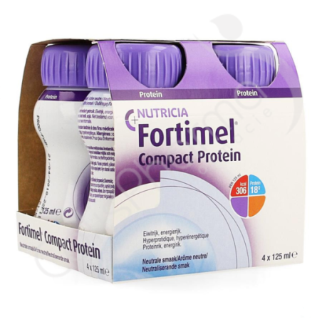 Fortimel Compact Protein Neutraal - 4x125 ml
