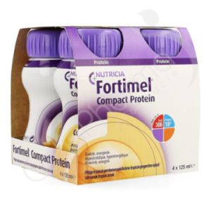 Fortimel Compact Protein Pittige Tropical-Gember - 4x125 ml