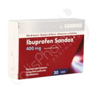 Ibuprofen Sandoz 400 mg - 30 tabletten