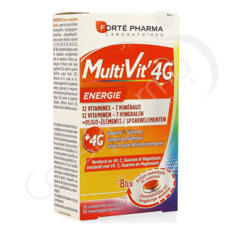 Forté Pharma MultiVit' 4G Energie - 30 comprimés