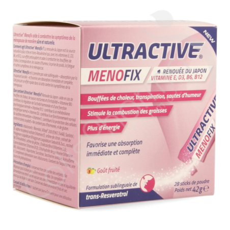 Ultractive Menofix - 28 sticks de poudre Ultractive Menofix - 28 sticks de poudre