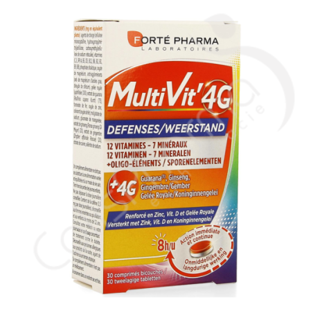 Forté Pharma MultiVit' 4G Weerstand - 30 tabletten