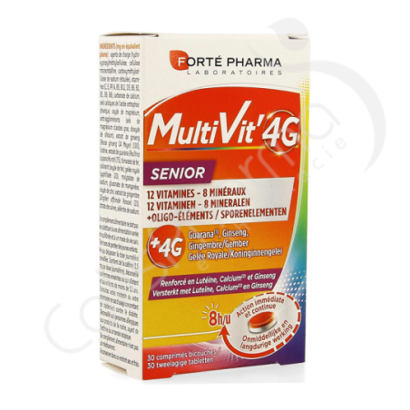 Forté Pharma MultiVit' 4G Senior - 30 comprimés