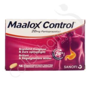 Maalox Control 20 mg - 14 maagsapresistente tabletten