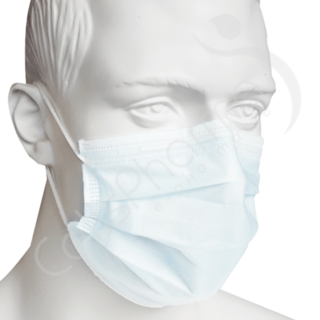 Masques chirurgicaux - Blanc - Type IIR - 1 boîte de 50 masques