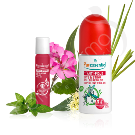 Puressentiel Anti-pique Roller Répulsif + Apaisant - 50 ml + 5 ml