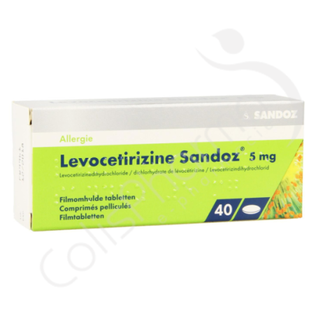 Levocetirizine Sandoz 5 mg - 40 comprimés