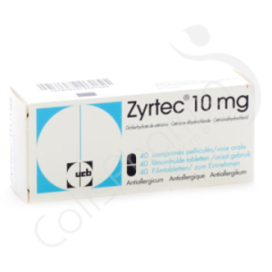 Zyrtec 10 mg - 40 comprimés