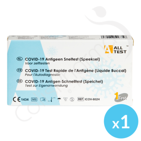 Zelftest Covid-19 - Snelle speekselantigeentest - 1 test