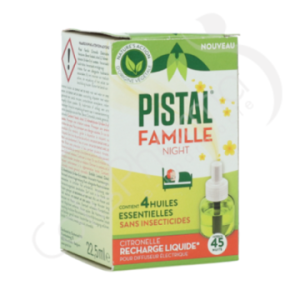 Pistal Famille Citronelle - 1 recharge pour diffuseur électrique