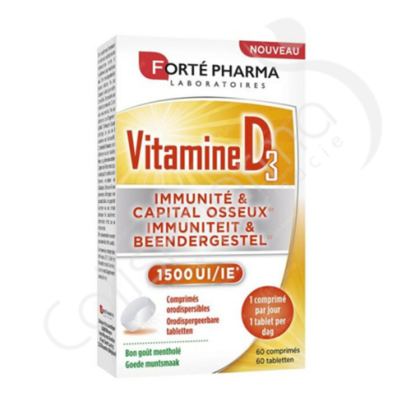 Vitamine D3 1500 UI - 60 tabletten