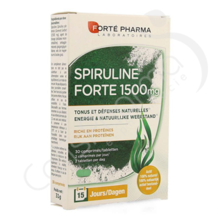 Spiruline Forte 1500 mg - 30 comprimés