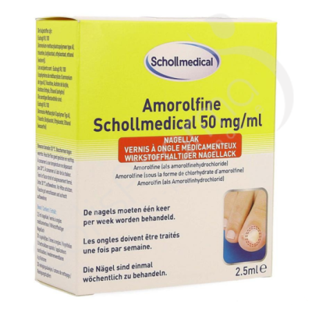 Scholl Medical Amorolfine 50 mg/ml - Nagellak 2,5 ml