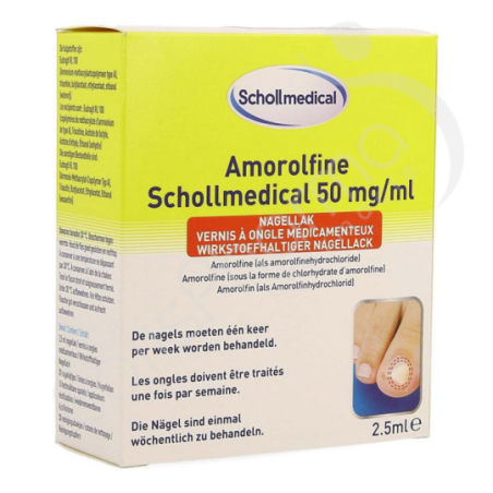 Scholl Medical Amorolfine 50 mg/ml - Vernis à ongle 2,5 ml