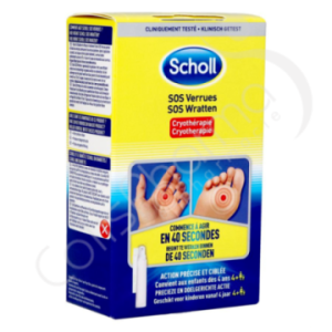Scholl Pharma SOS Verrues - 80 ml + 16 applicateurs