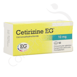 Cetirizine EG 10 mg - 50 tabletten