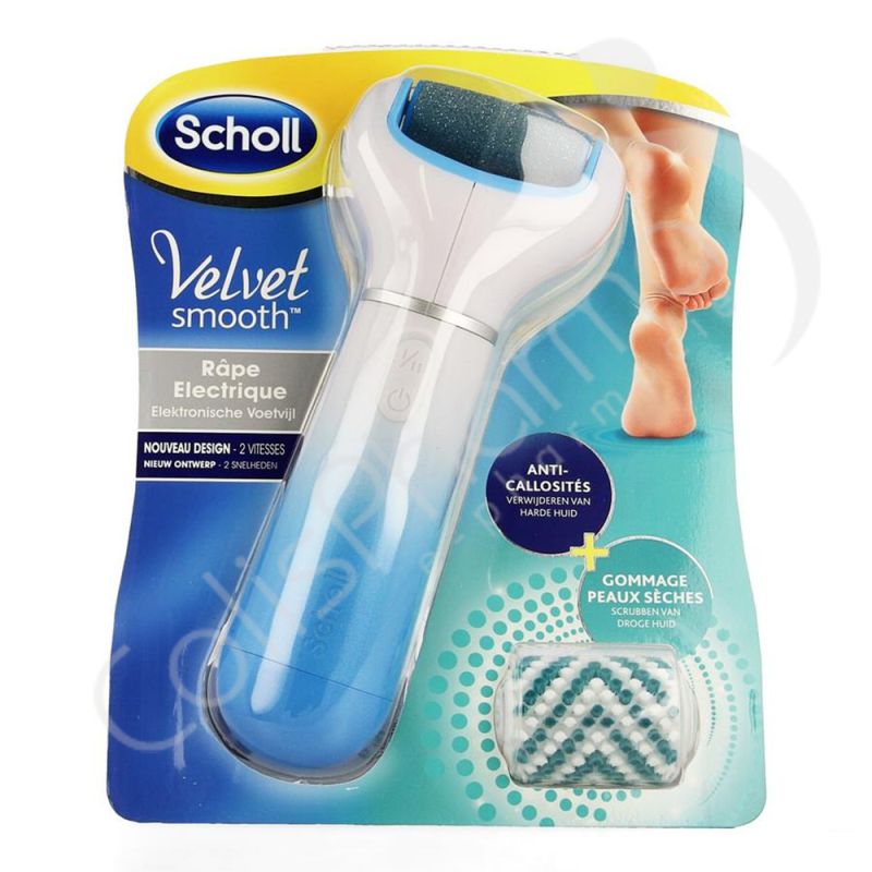 Scholl Velvet Smooth - Electrische voetvijl Schrubben van droge huid