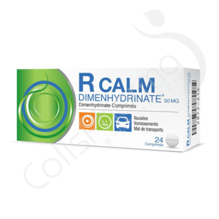 R Calm Dimenhydrinate 50 mg - 24 comprimés