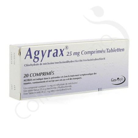 Agyrax 25 mg - 20 comprimés