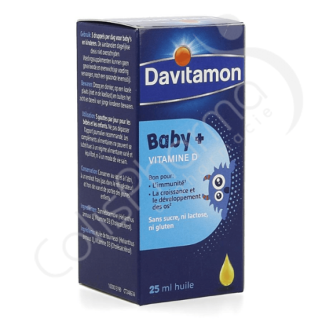 Davitamon Baby+ Vitamine D - Huile 25 ml