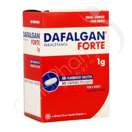 Dafalgan Forte 1 g - 50 comprimés