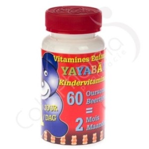 Yayabar Multivitaminen Kinderen - 60 beertjes bonbons