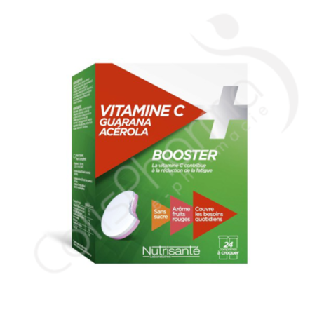 Nutrisanté Vitamine C + Guarana - 24 kauwtabletten