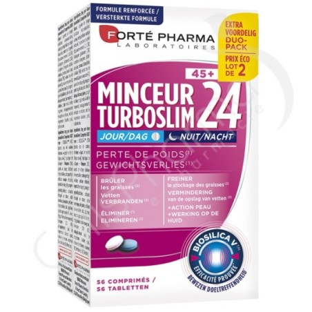 Forté Pharma Minceur 24 45+ Dag/Nacht - 56 tabletten