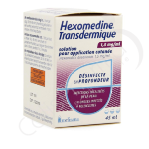 Hexomédine Transdermaal 1,5 mg/ml - Oplossing 45 ml