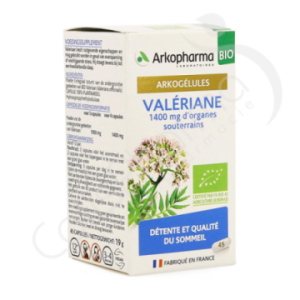 Arkogélules Valériane Bio - 45 gélules