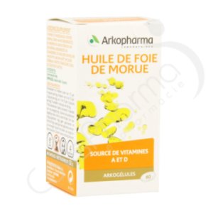 Arkogélules Huile de Foie de Morue - 60 gélules