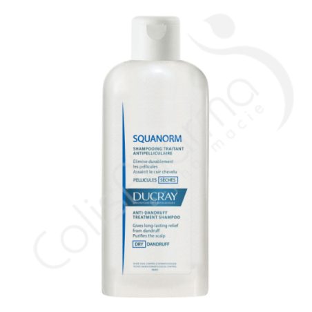 Ducray Squanorm Shampooing Traitan Pellicules Sèches - 200 ml