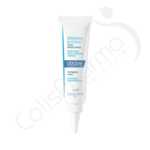 Ducray Keracnyl Glycolic+ Creme Desincrustant - 30 ml