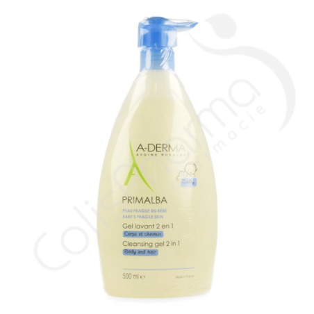 A-Derma Primalba Gel lavant bébé 2 en 1 - 500 ml