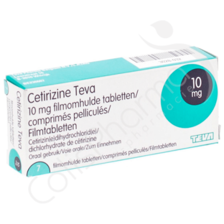 Cetirizine Teva 10 mg - 7 tabletten