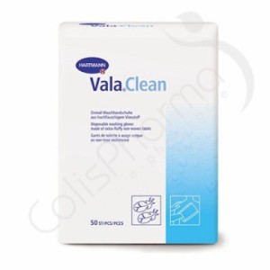 ValaClean Basic - 50 gants de toilette à usage unique
