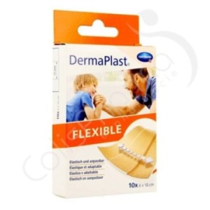 DermaPlast Flexible 6x10 cm - 10 pansements