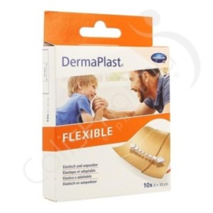 DermaPlast Flexible 8x10 cm - 10 pansements
