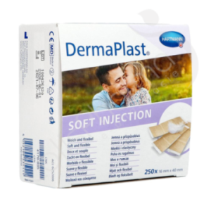 DermaPlast Soft Injection Hypoallergene Wondpleisters - 250 verbanden
