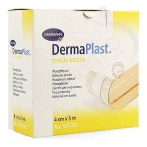 DermaPlast Textile Elastic Pansement Adhésif 4 cm x 5 m - 1 pansement