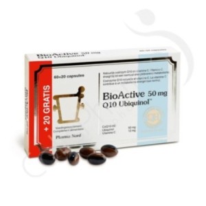 BioActive Q10 Ubiquinol 50 mg - 60 + 20 capsules