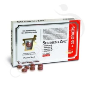 Selenium + Zinc - 90 tabletten + 30 gratis