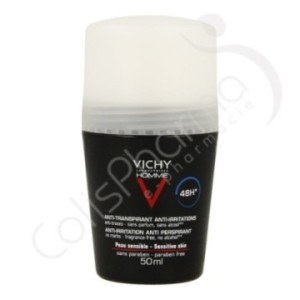 Vichy Homme Deodorant Roll-On Gevoelige Huid - 50 ml