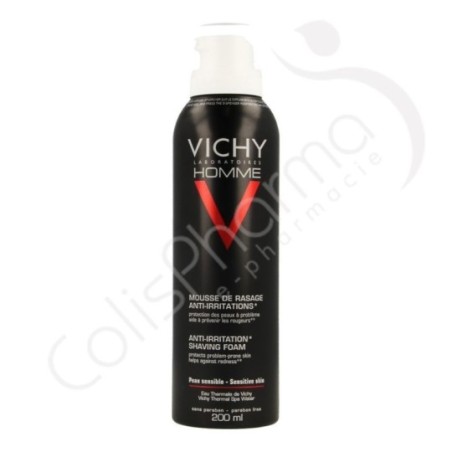 Vichy Homme Mousse à Raser Anti-Irritations - 200 ml